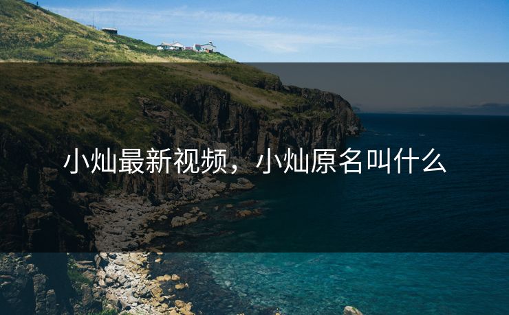 小灿最新视频，小灿原名叫什么