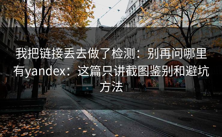 我把链接丢去做了检测:别再问哪里有yandex:这篇只讲截图鉴别和避坑方法 我把链接丢去做了检测:别再问哪里有yandex:这篇只讲截图鉴别和避坑方法